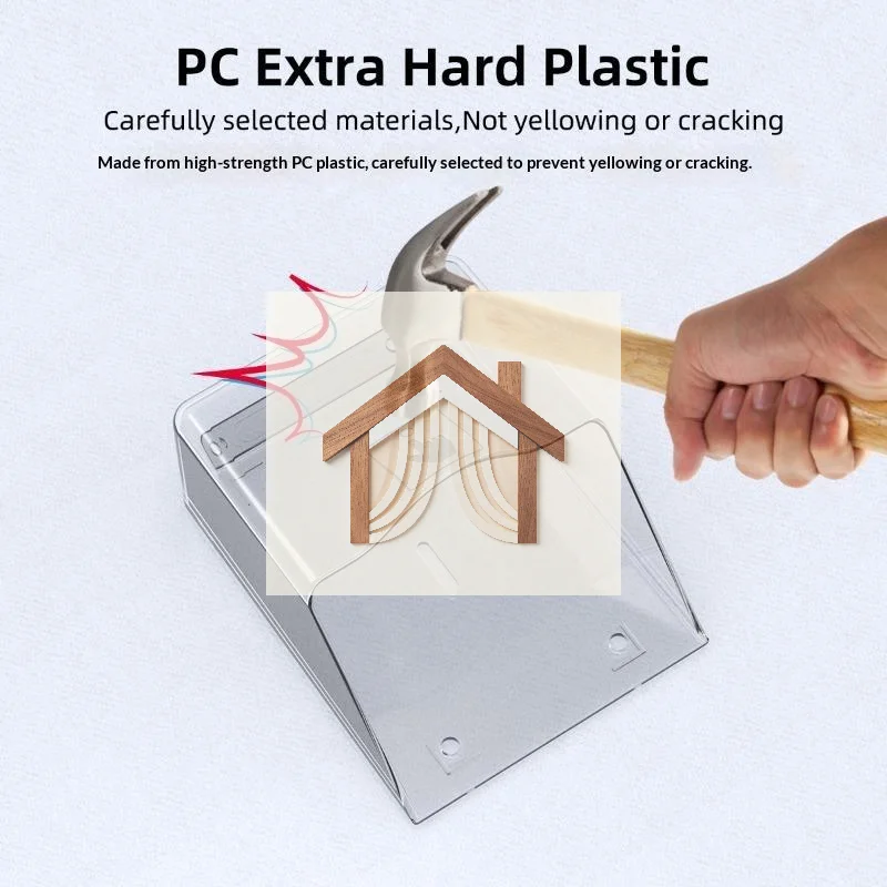 Clear Durable Outdoor Doorbell Waterproof Cover All Weather Access Control Protector for Office Building Front Entrance