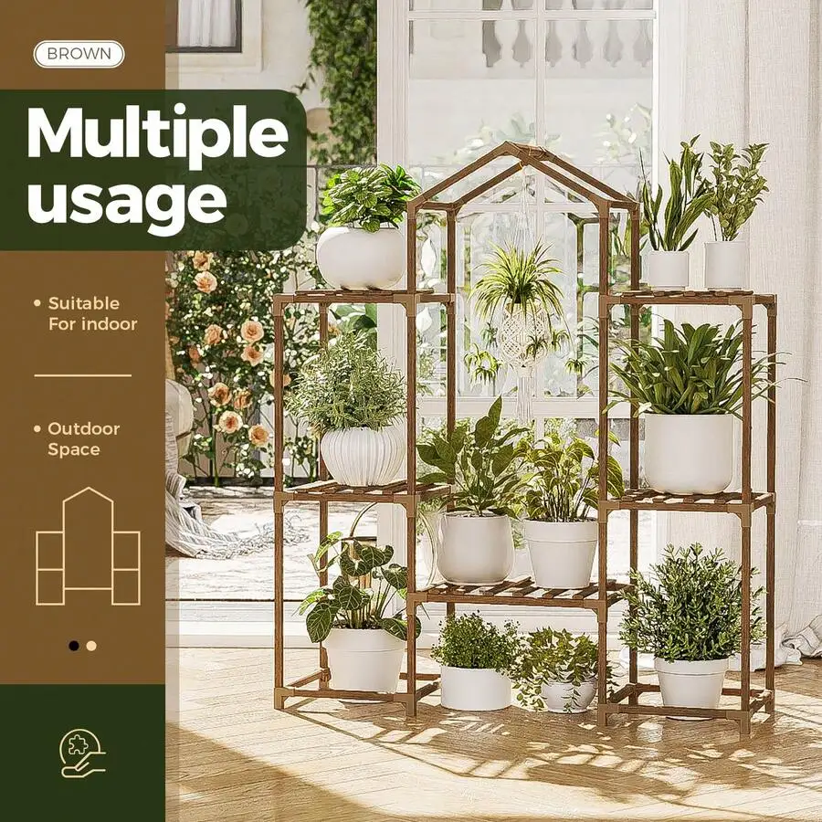 Plant Stand Indoor Hanging Plant Shelf Outdoor Large Plant Rack For Multiple Plants Boho Home Decor Plant Gift For Mom Woman