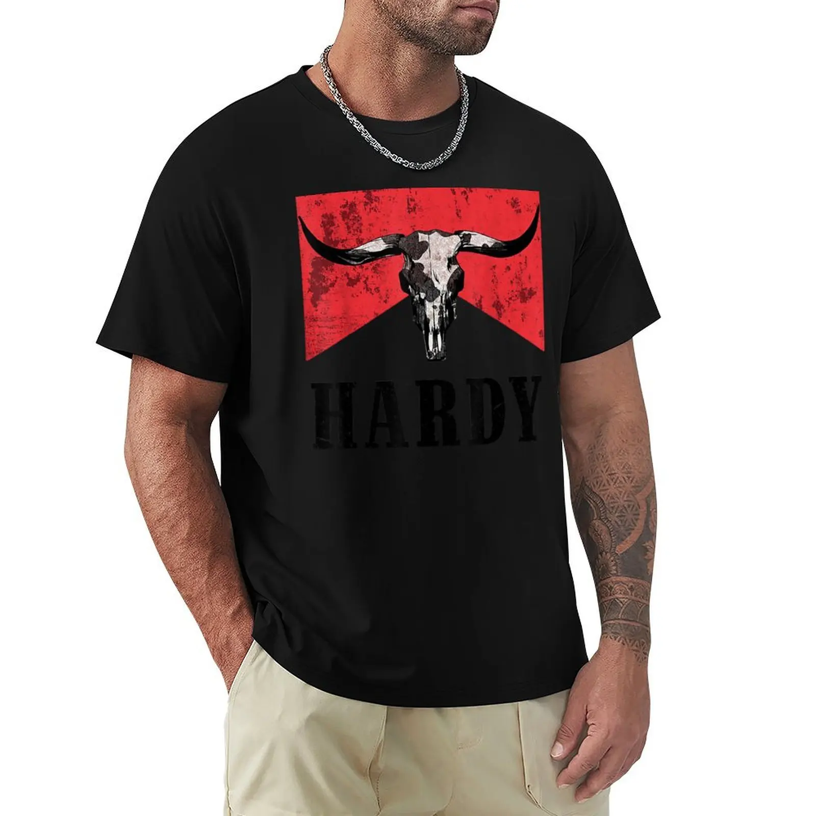 Hardy I Woke Up On The Wrong Side Of The Truck Bed Western T-Shirt Classic Print Short Sleeve Shirt