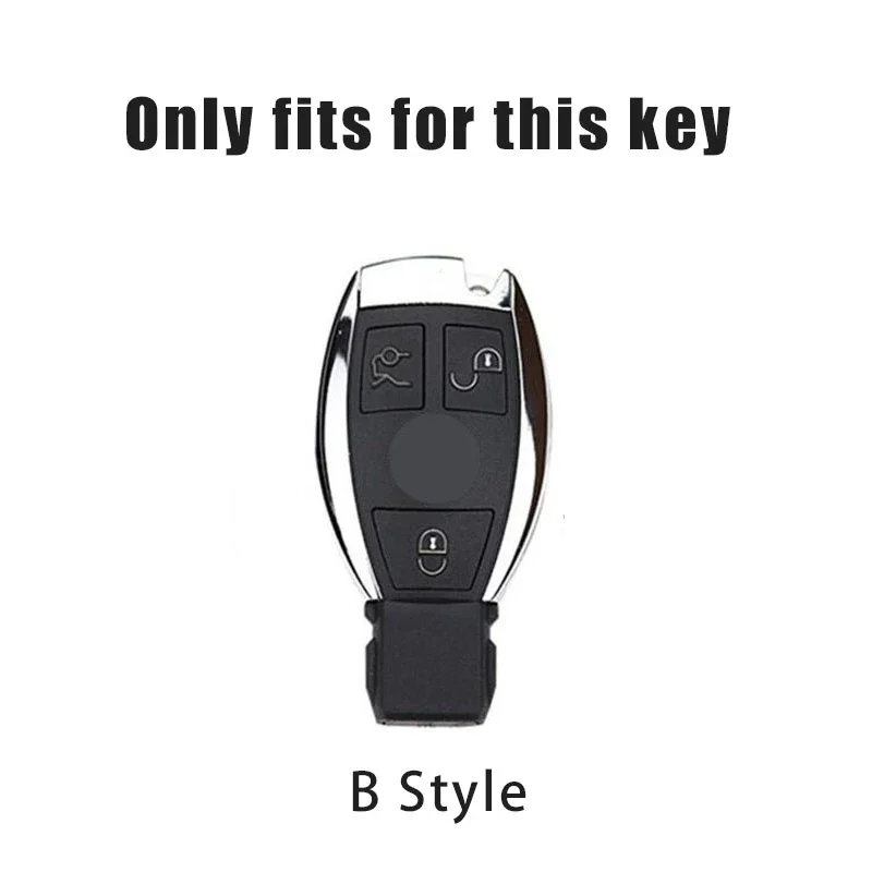 Zinc Alloy Car Key Case Case Shell Holder Protection Fob For Mercedes Benz A B G R Class GLA GLK W176 W204 W251 W463 Accessories