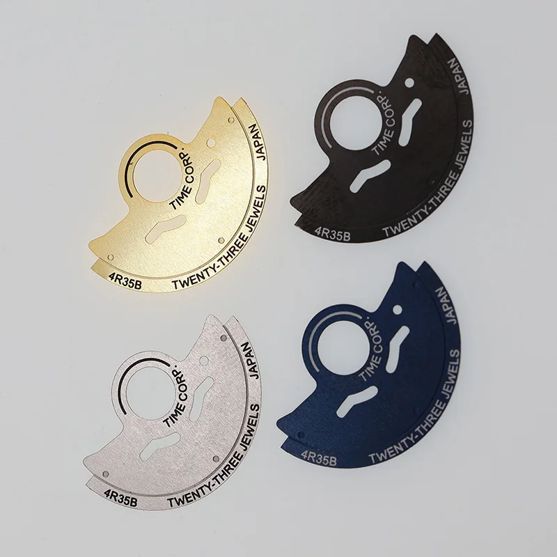 Silver Wavy Pattern NH35 Automatic Movement Rotor Sticker for Seiko Mod Dive Watch Prospex NH34 36 4R35 4R36 7S SRPD Modify Part