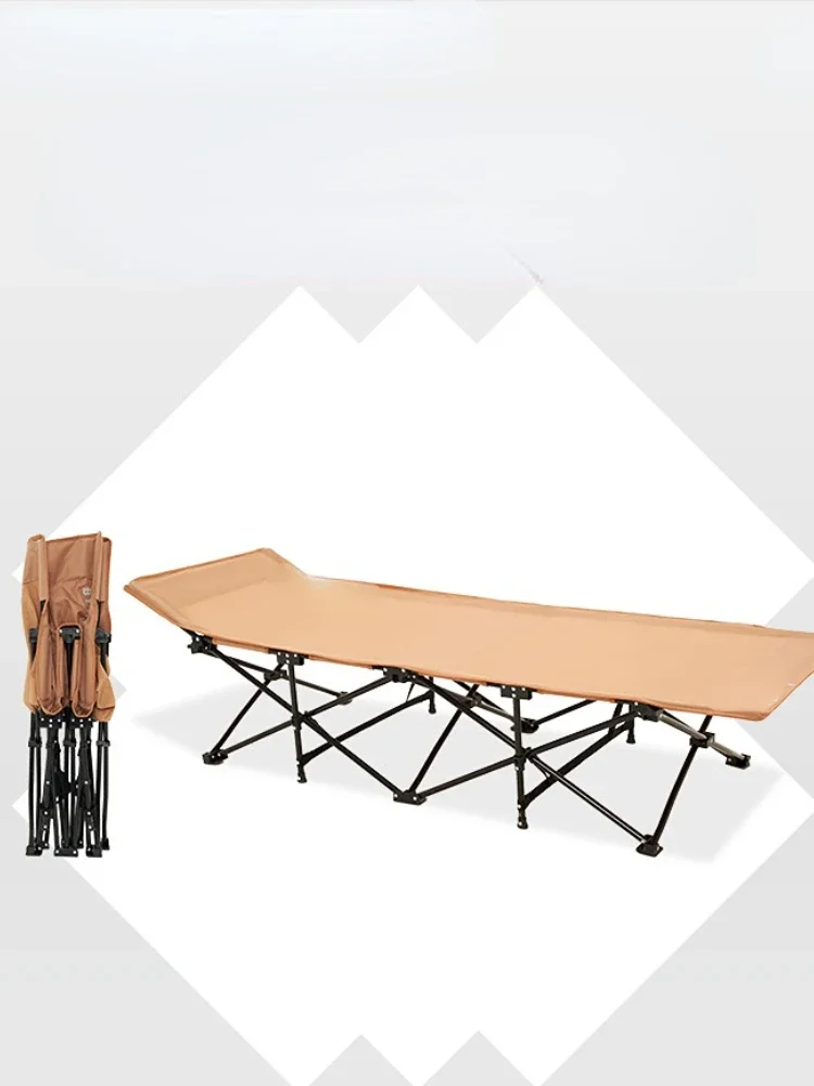 Multi-Purpose Folding Bed Outdoor Camping Camp Bed Portable Office Lunch Break Hospital Home Single Accompanying Bed Folding