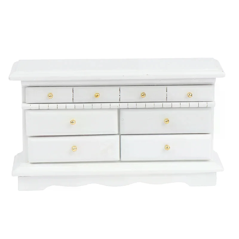 Accessory 1:12 Dollhouse Miniature Bedroom Side Cabinet Dresser Furniture Accessories Pract