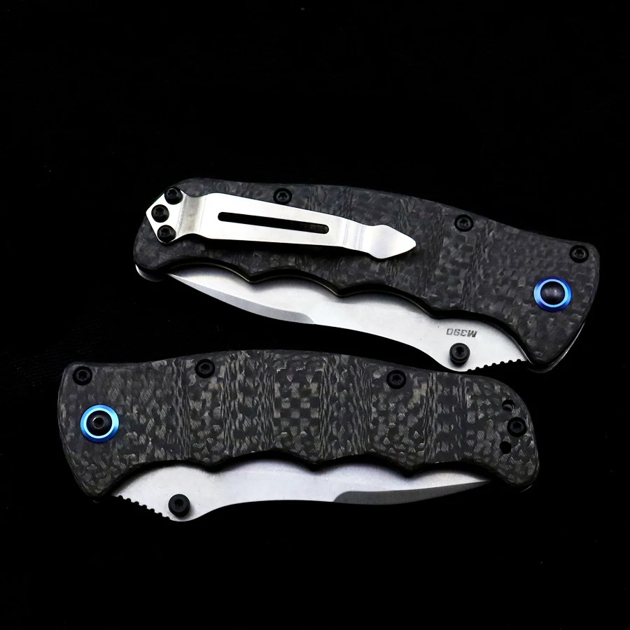 موافق BM 484-1 ناكامورا سكين للفرد M390 شفرة ألياف الكربون مقبض في الهواء الطلق التخييم الصيد جيب التكتيكية EDC سكين