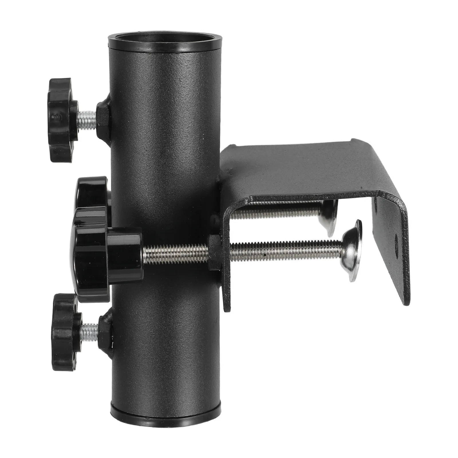 

Heavy Duty Outdoor Patio Umbrella Clamp Stand with Adjustable Screw Fit for 38Mm Pole Deck Railing Bench Fence Tabletop Beach