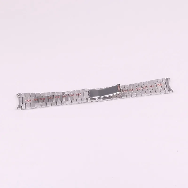 XIANERSHANG Custom R-olex DAY-DATE Original Watchbands 21MM Curved Interface 904L Stainless Steel Strap Folding Buckle Bracelet