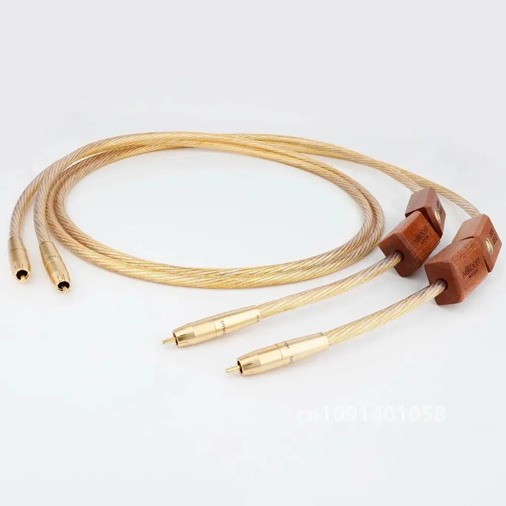 Nordost ODIN 2 Cable de Audio RCA Hifi dorado línea de equilibrio XLR 8N OFC referencia chapada en oro con enchufe RCA XLR para amplificador