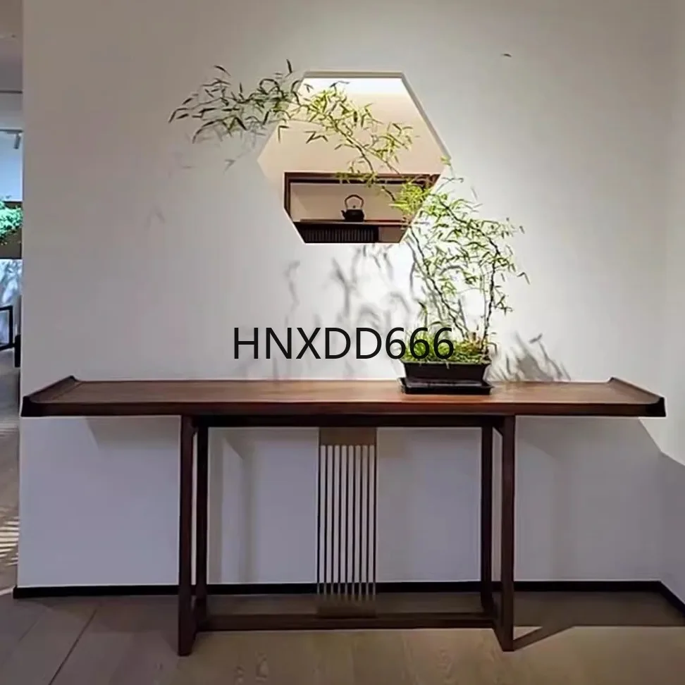 

New Chinese solid wood entrance table Entrance hall entrance platform