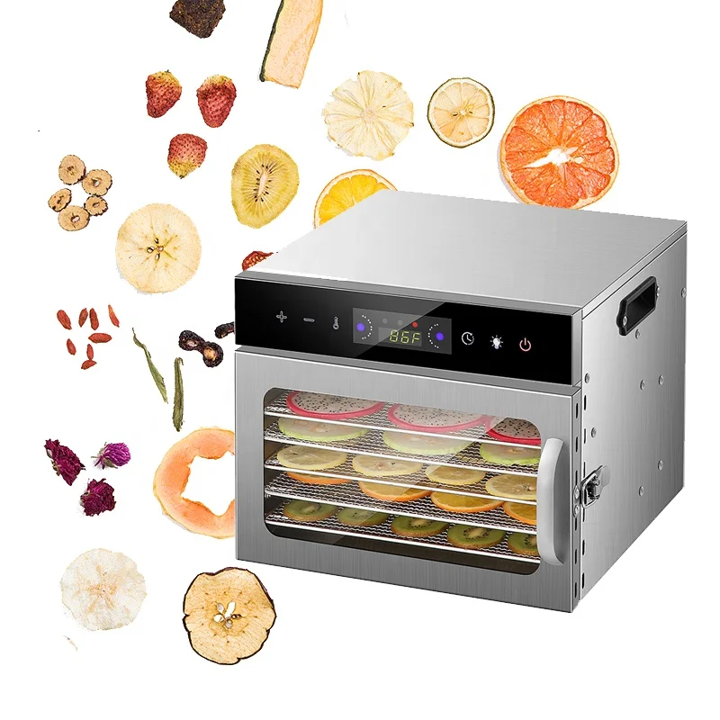 

For 1-24 Hour Intelligent Timing Dehydrated Vegetables Dried Fruit Machine Small Domestic Fruit Drying for Home Use