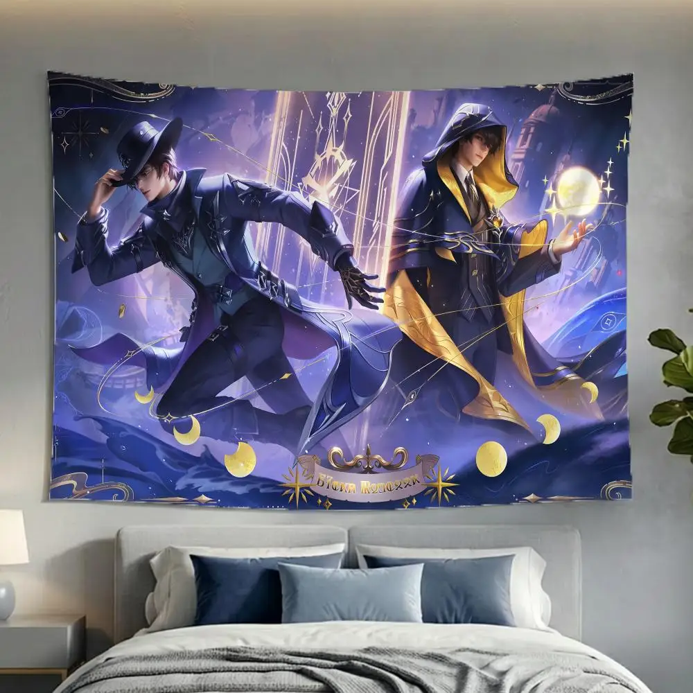 Novel Steampunk Lord Of Mysteries Tapestry Washable Soft Wall Art Decor for Living Home Room Bedroom