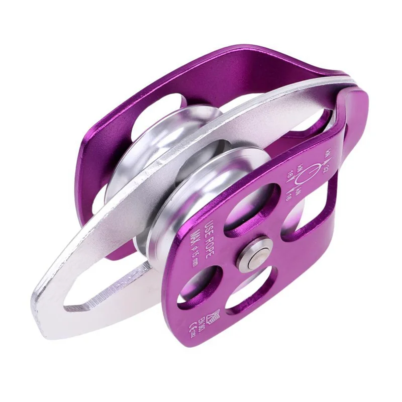 Double Pulley For Hauling System Climbing Rescue Dragging Climbing Double Pulley Lifter Outdoor Climbing Accessories-AA26
