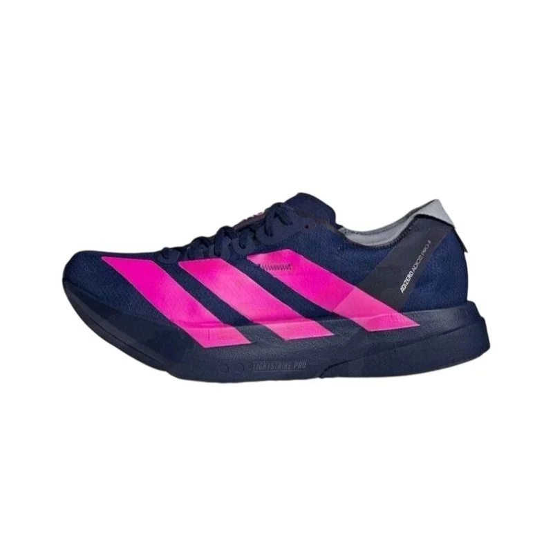 adidas Adios Pro 4 Sneakers, Navy Pink, Racing Shoes, Lightweight, Carbon Plate, Unisex JR4946