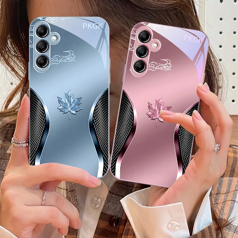 

Gradient maple leaf For Samsung A 73 72 71 A70 56 55 54 A53 52 A51 A50 42 A35 A34 33 32 31 26 25 24 23 22 30 glass phone case