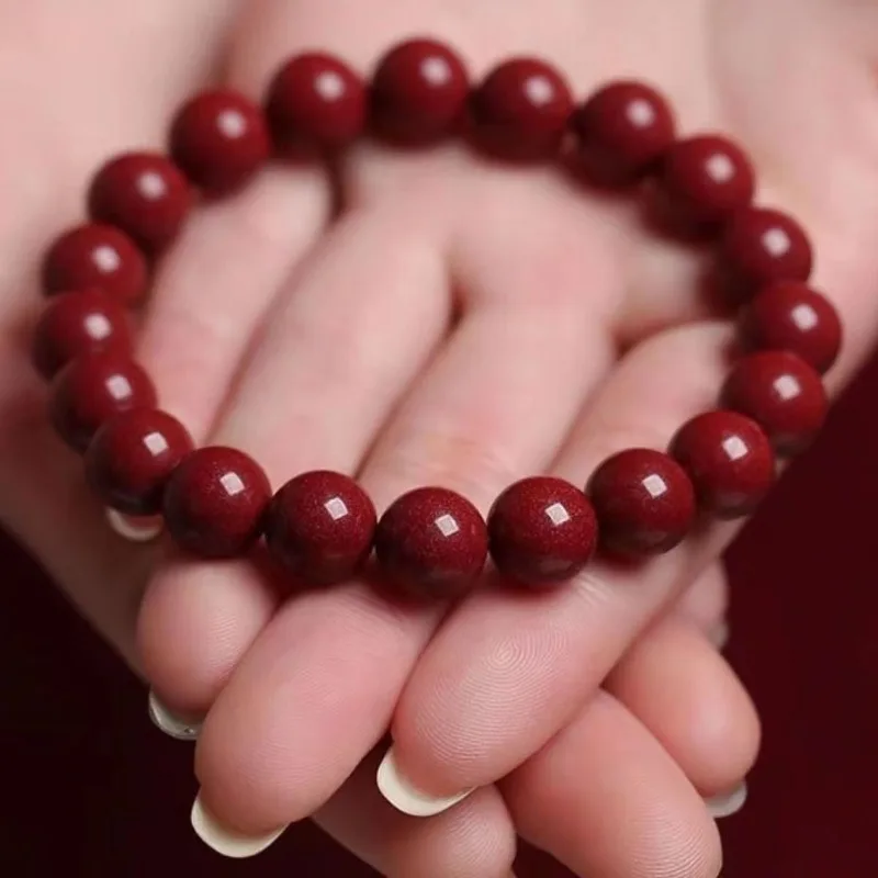 Cinnabar Bracelet Plain Circle Aperture Purple Gold Sand Bracelet 