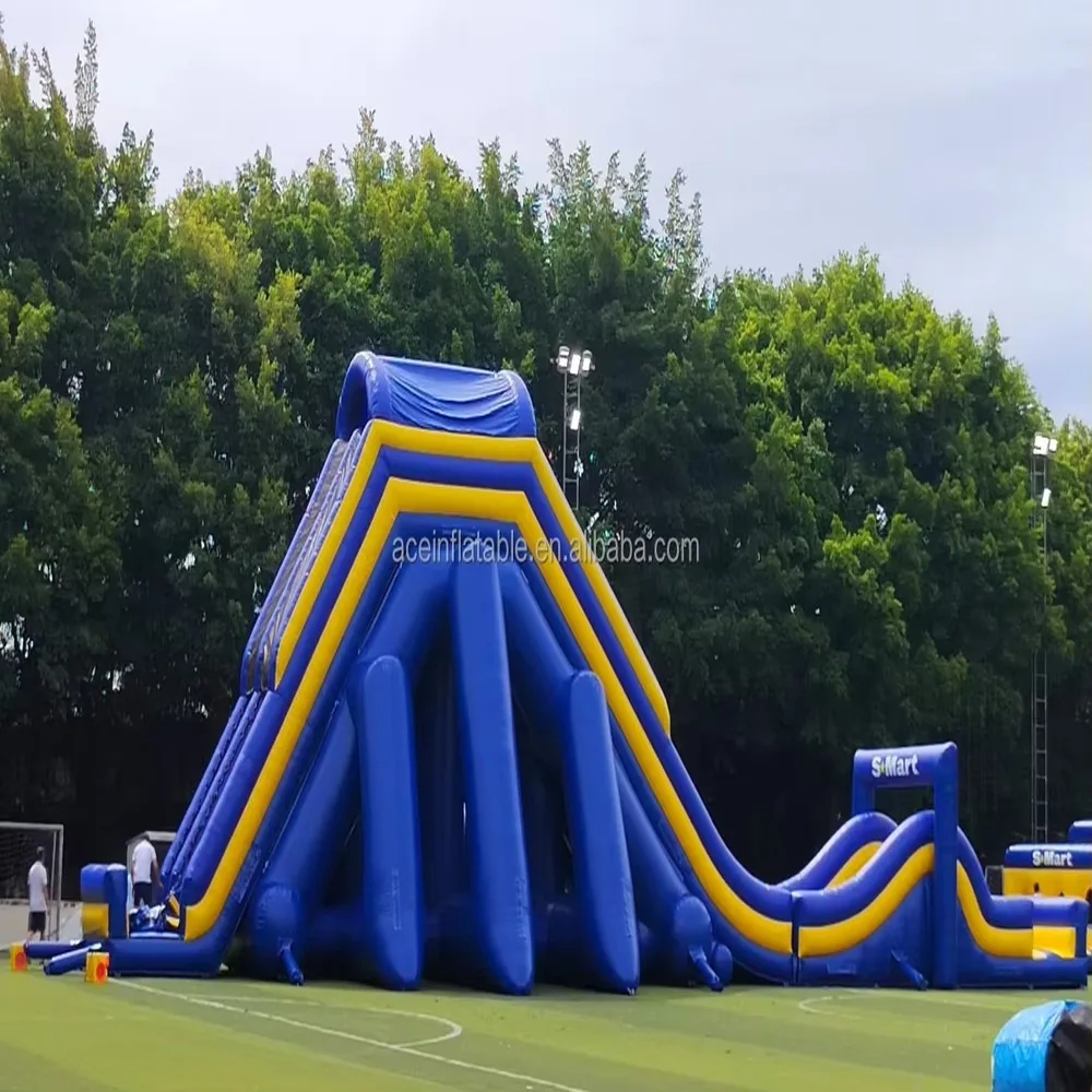 Giant Inflatable Slide Commercial Castel Gonflabil 5K Run Outdoor Bouncy Castle for Kids Party Rental