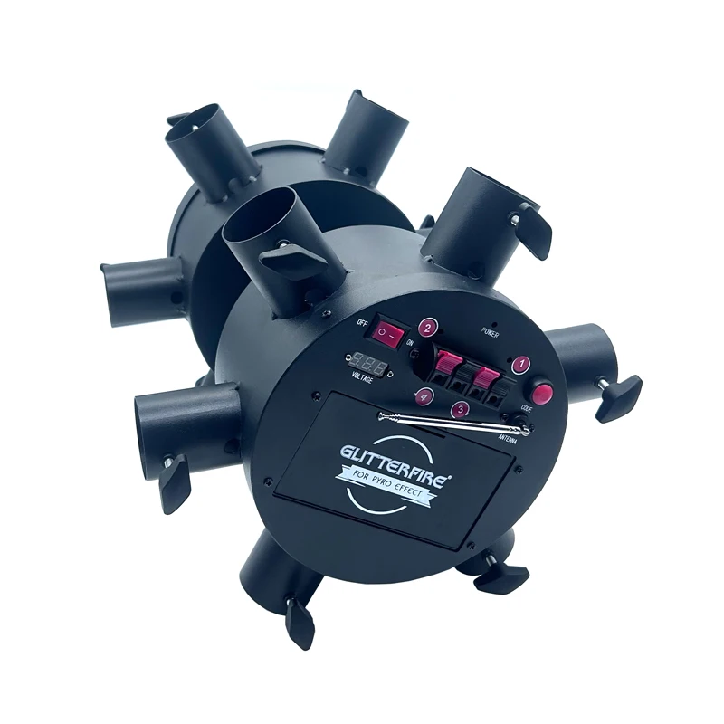 Afstandsbediening Grote Ronde Dubbele Wiel Koude Fontein Podium Effect Machine