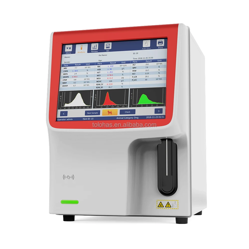 LHW300V Open system 3-Part Diff Veterinary Hematology Analyzer Automatic Vet CBC Hematology Machine