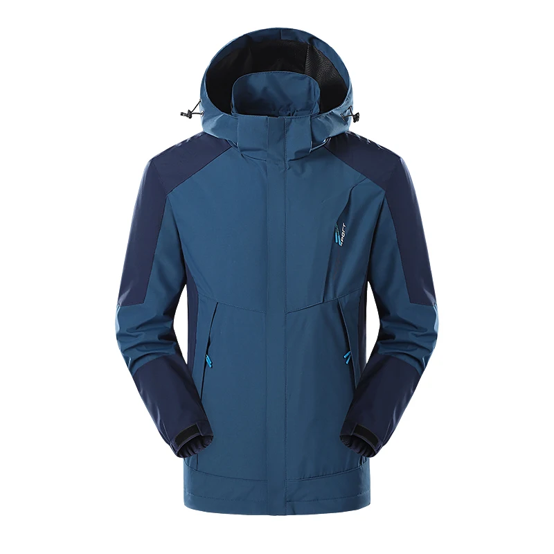 2024 neue Jacke Herren Outdoor abnehmbare Kapuzen mantel wind dicht wasserdicht Paar Bergsteigen tragen Frühling und Herbst Sport mantel