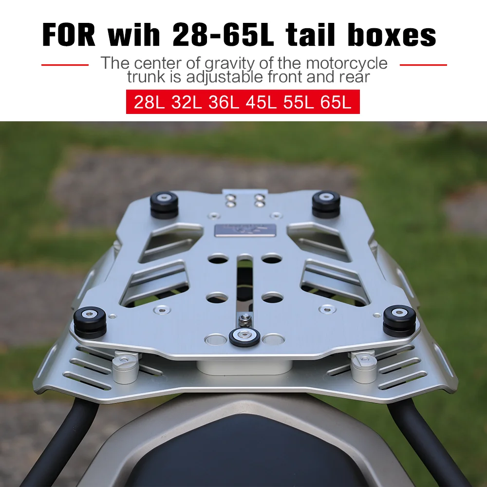 Suitable rear box bottom plate of motorcycles, universal aluminum alloy quick-release base Tray chassis Sliding Mounting Plate