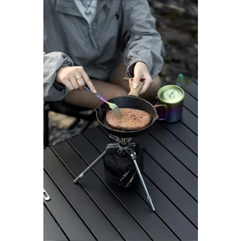 Camping artifact, dragon claw triangular bracket, portable quick-release desktop rack, outdoor easy storage bracket