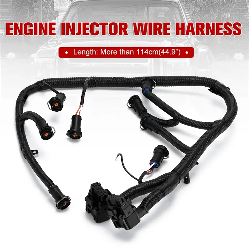 6.0L Power stroke ดีเซลหัวฉีดน้ํามันเชื้อเพลิงสายไฟสําหรับ Ford F-250 F-350 F450 F550 03-07 1855383C9 5C3Z9D930A