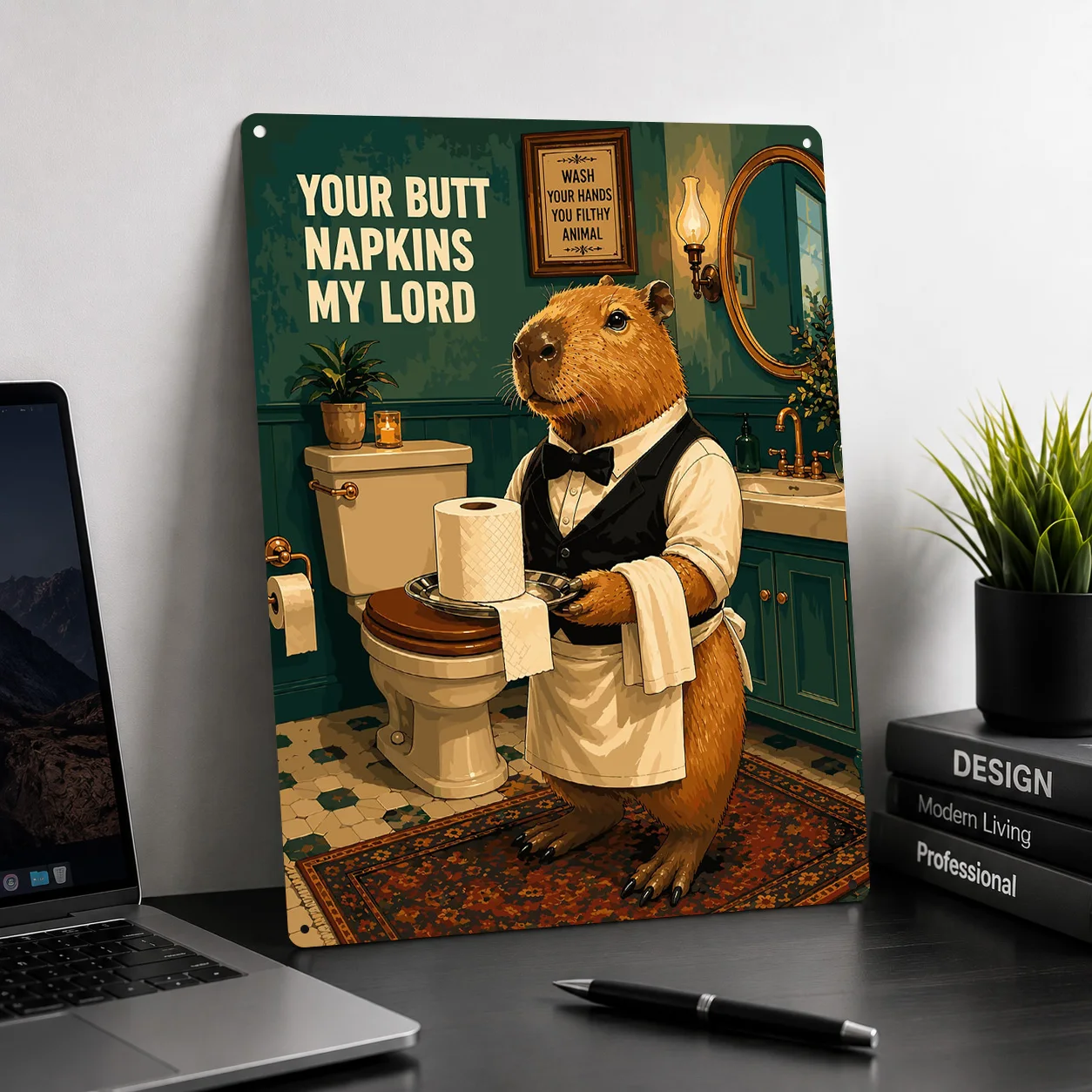 Papier toilette Capybara Butle - Retro Gaming Wallpaper avis et prix