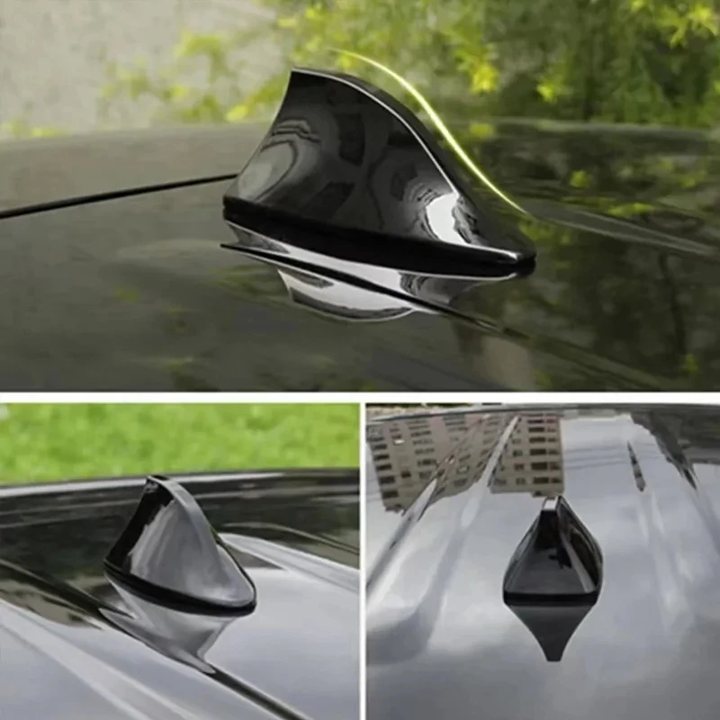 Car Radio Shark Fin Car Shark Antenna Radio FM Signal Design For All Automobiles Aerials Auto Exterior Styling Replacement Parts