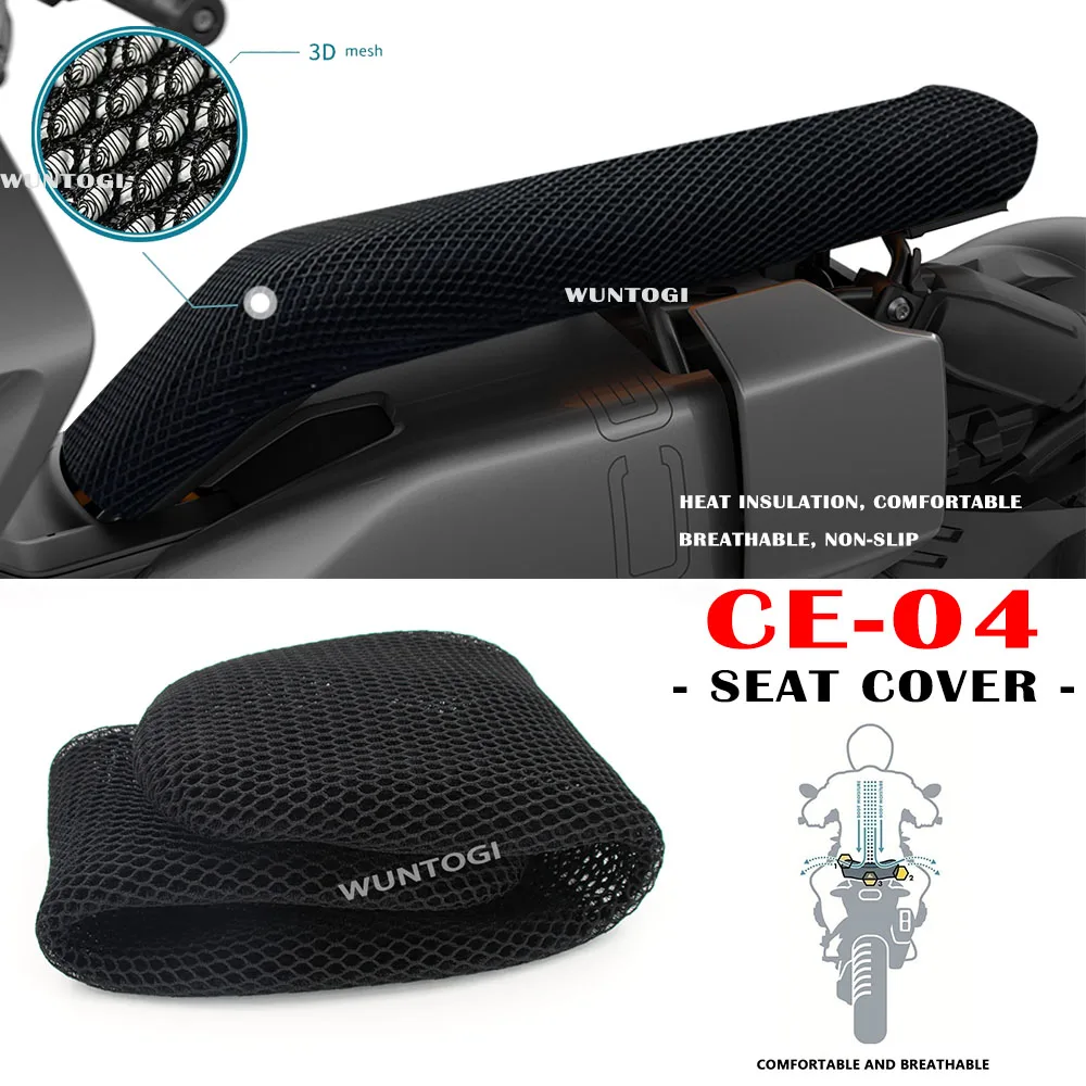 CE04 Accessories Motorcycle Seat Covers for BMW CE 04 CE-04 Seat Protect Cushion Nylon Mesh Fabric Saddle CE04 Seat Cover