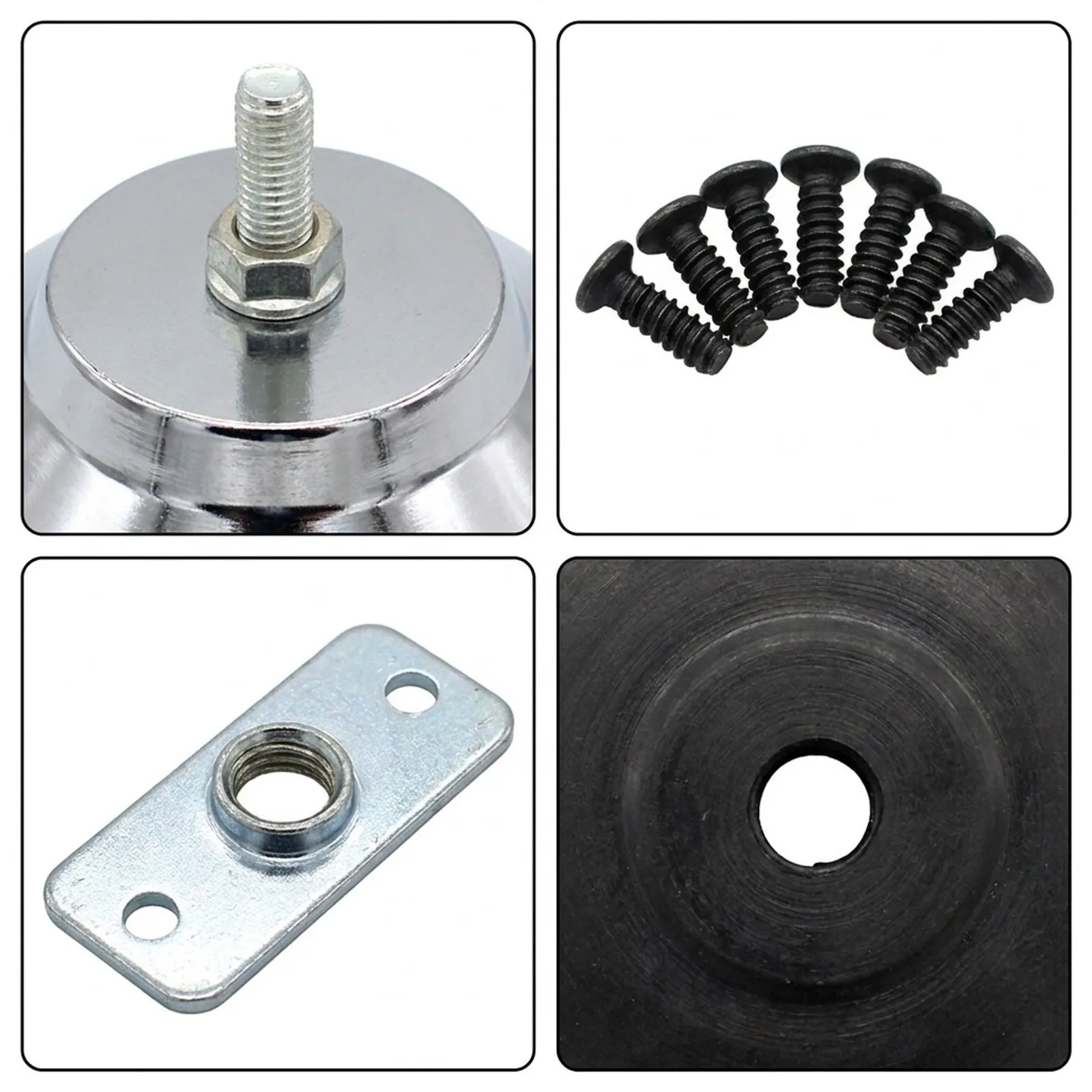 Table Leg Support Adjustable Leveling Risers 4PCS Set For Pool Tables 5 Inch Diameter Leveling Feet Compatible With Most Tables
