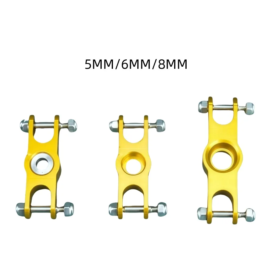 1PCS Foldable Propeller Clamp/Hub for Aeromodeling Suitable for Threaded Propeller Shaft 5MM/6MM/8MM Black Red Gold