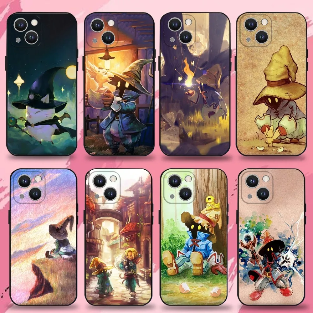 

M-Moogle Final F-Fantasy Phone Case For iPhone 16,15,14,13,12,11 Plus,Pro Max,XS,X,XR,SE,Mini,8,7,Soft Silicone Black Cover