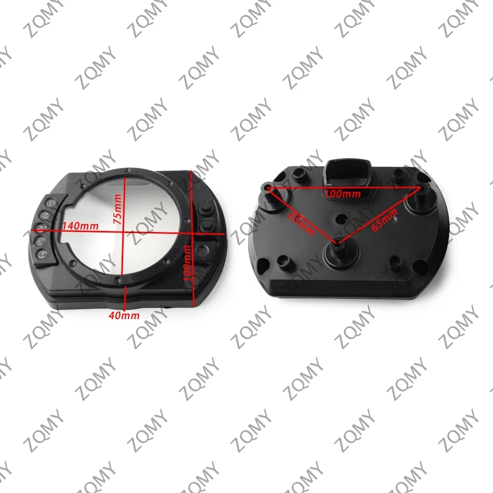 Black Motorcycle Speedometer Gauge Case Cover Housing For KAWASAKI Z1000 Z750 Ninja ZX6R 2003-2006 & ZX10R 2004-2005