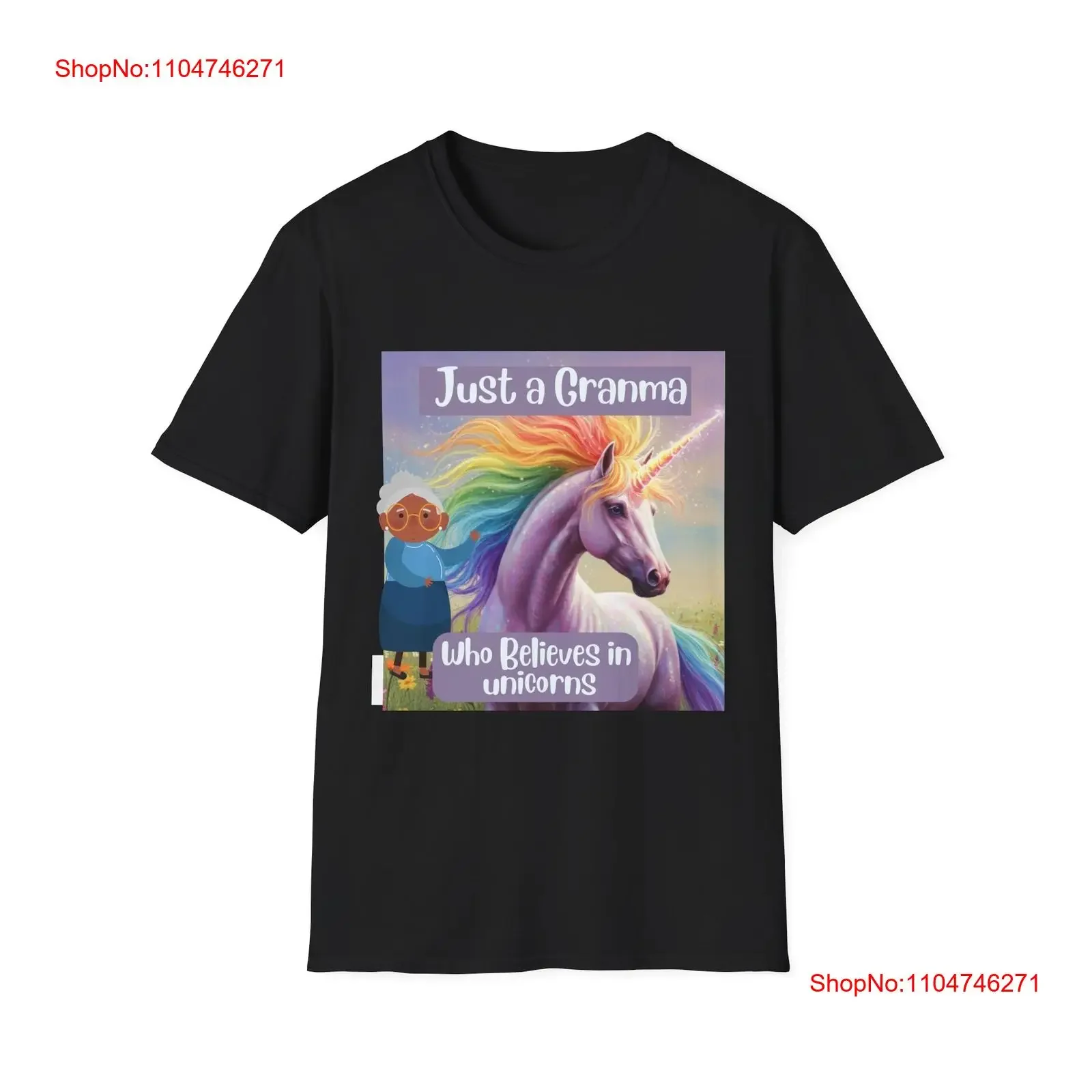 Sólo un Gramma que cree en los unicornios camiseta para abuela magical vintage lavado transpirable moda gráfico cómodo