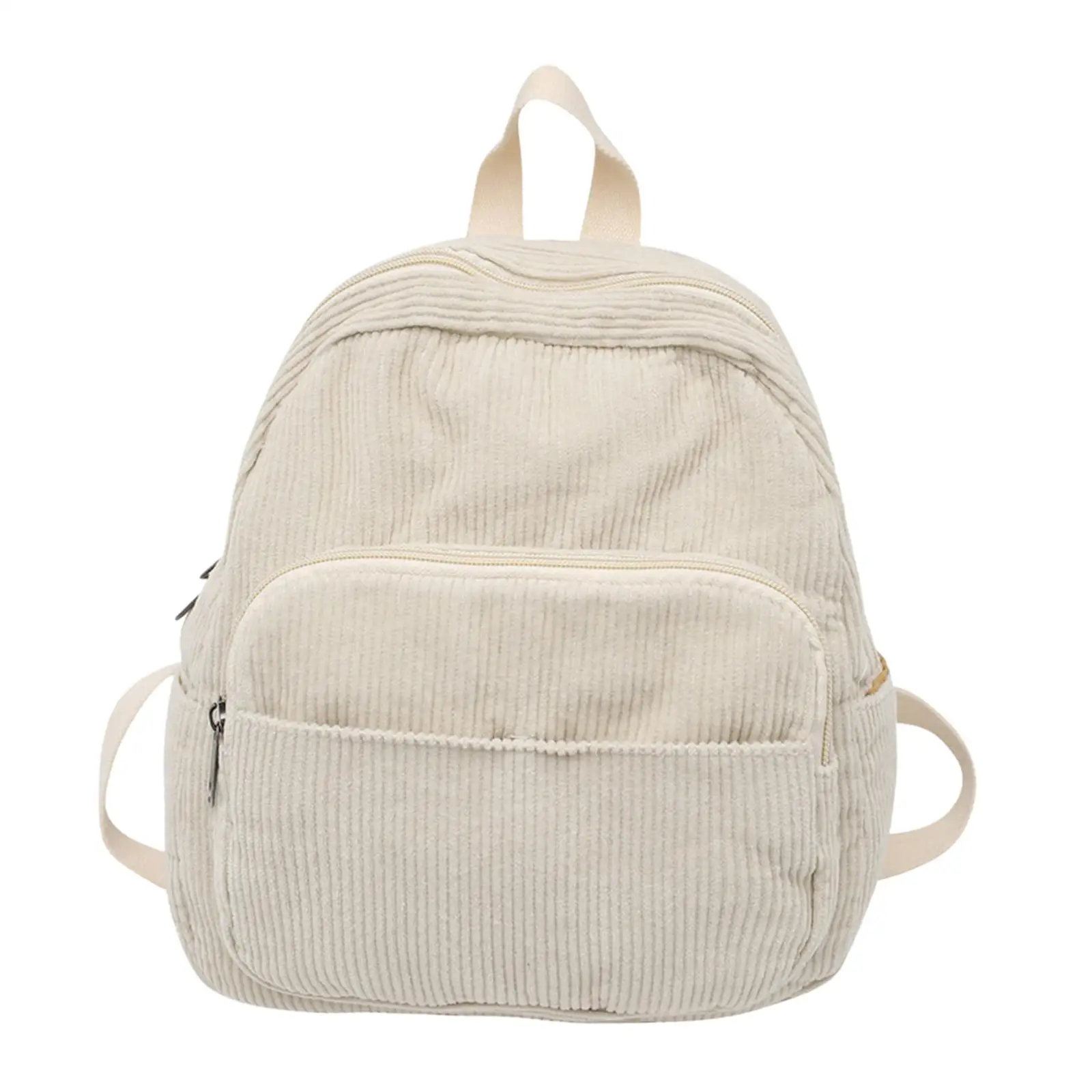 Premium Corduroy Travel Backpack for Girls Casual Daypack Knapsacks Large Capacity Multi Pockets Lightweight Durable Shoulder