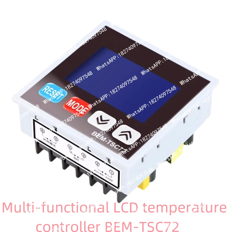 The multi-functional LCD temperature controller BEM-TSC7230A features high-power relay output and solid-state output