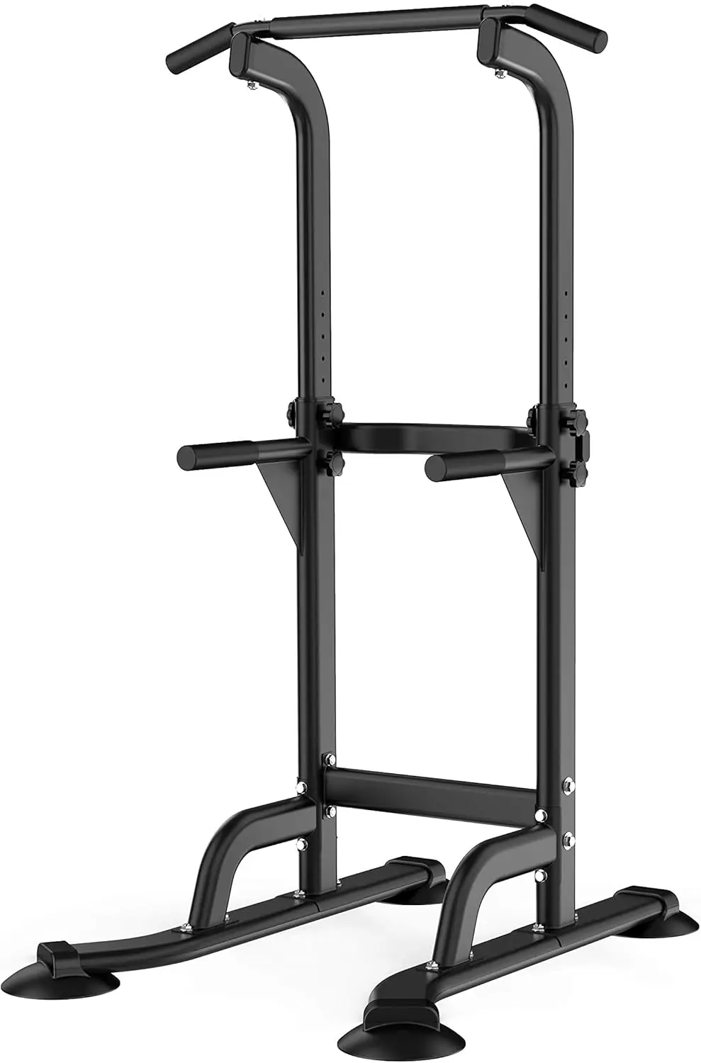

Power Tower Pull Up Bar and Dip Station, Multi-Function Home Gym, Height Adjustable 8 Levels, 330 LBS Capacity