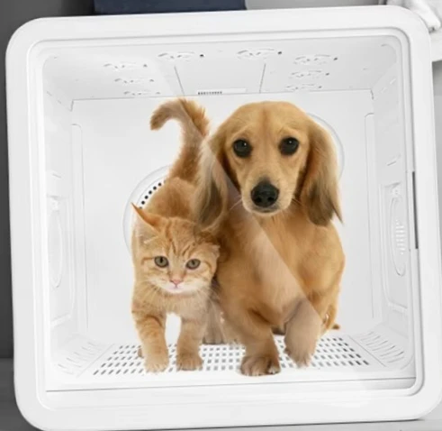 

Intelligent Pet Hair Dryer Box, Low Noise ABS for Pet Cleaning & Grooming