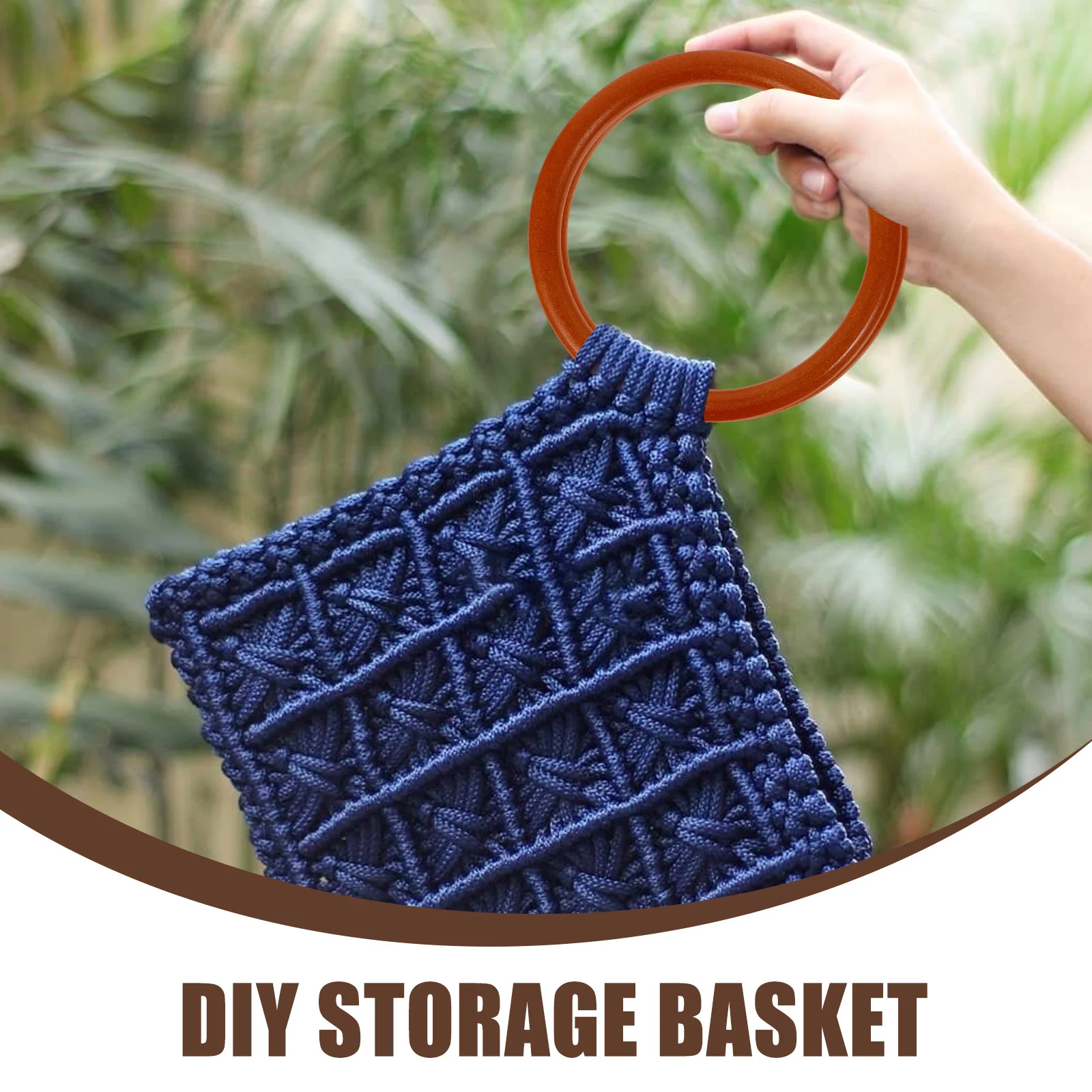 

1Set Crochet Bag Base Artificial Bottom Durable Handbag Handle DIY Craft Weaving Knitting Practical Accessories