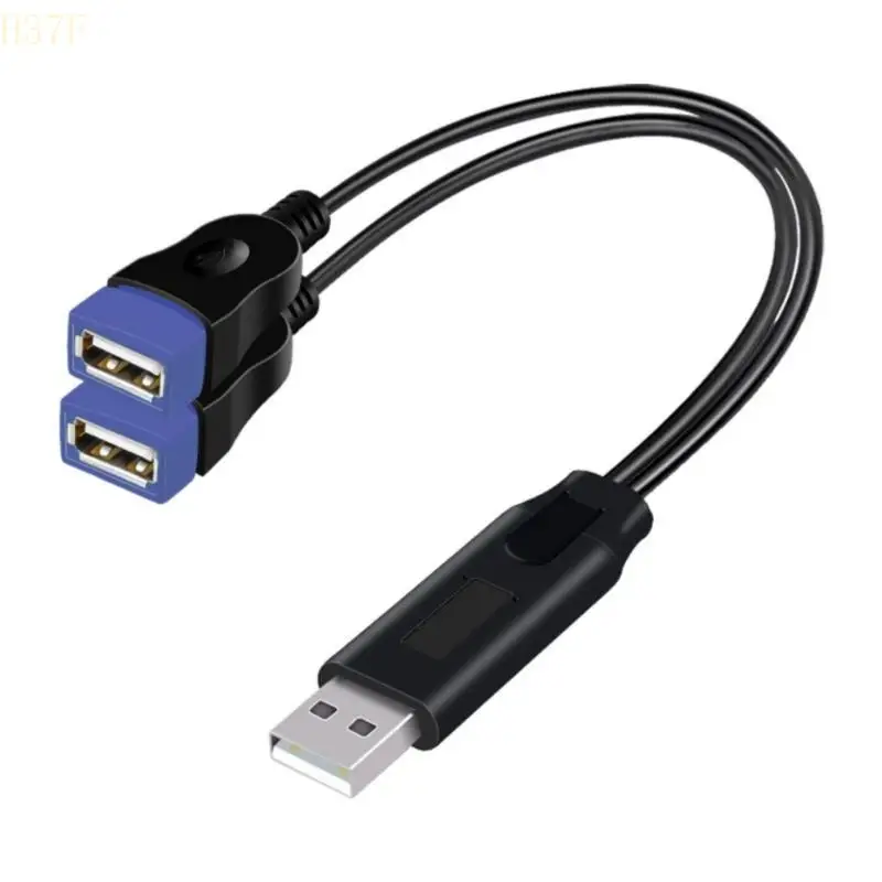 

H37F USB Extension Cord Double USB Female to USB Male Cable for Power and Data Transmission USB Extender 20cm/7.87inch