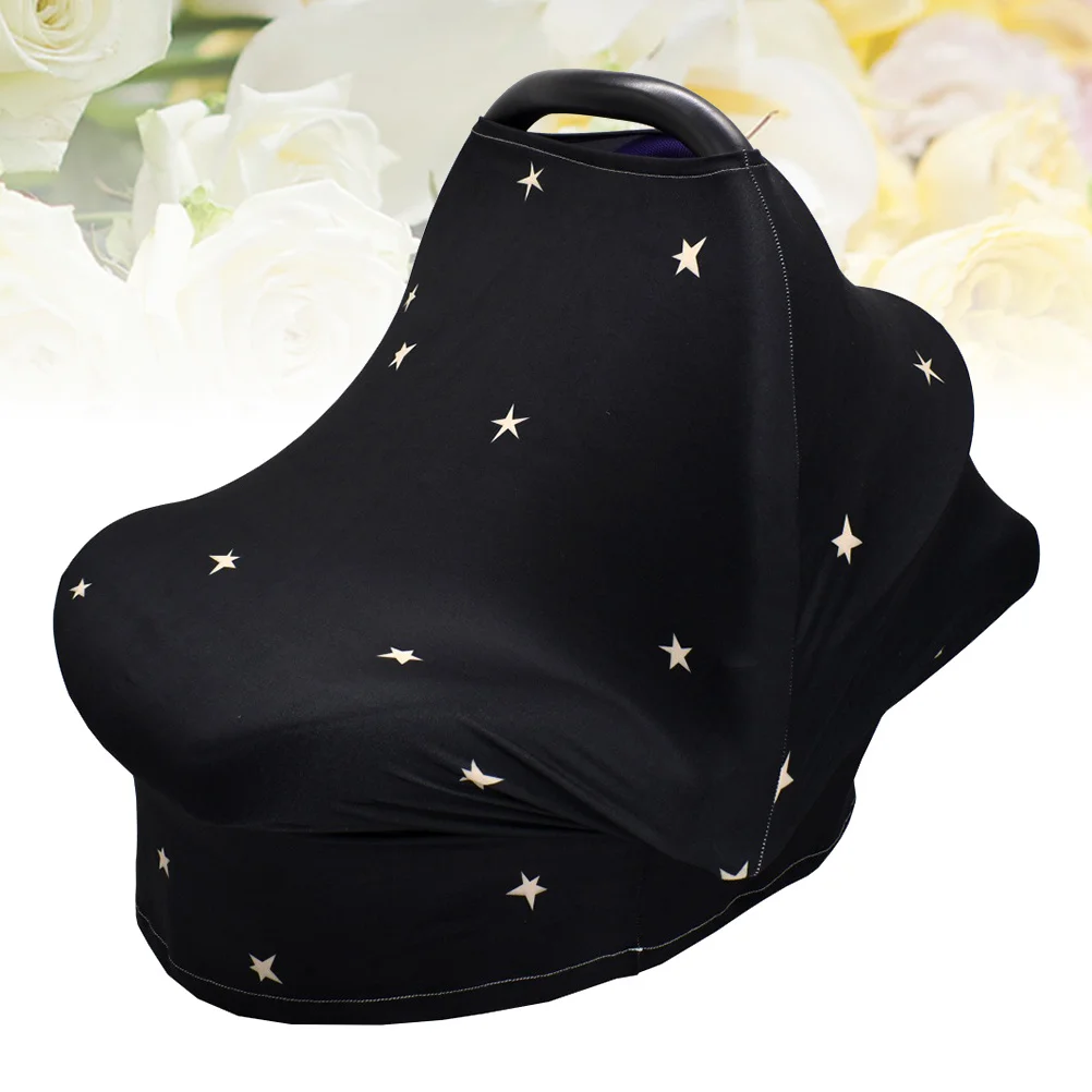 غطاء للرضاعة الطبيعية بنمط نجمة السماء قطعة واحدة من وشاح التمريض الناعم وخفيف الوزن لمقعد السيارة وغطاء عربة الأطفال وغبار الرياح بالأشعة فوق البنفسجية