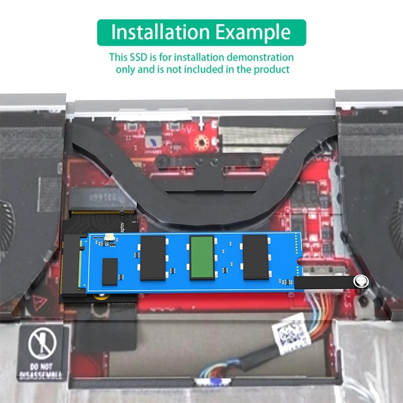 สำหรับ ROG Ally Transfer Board บอร์ดขยายฮาร์ดไดรฟ์ SSD 2230ถึง2280สำหรับ NVME M.2 90องศาอะแดปเตอร์แปลง PCIE4.0ทนทาน