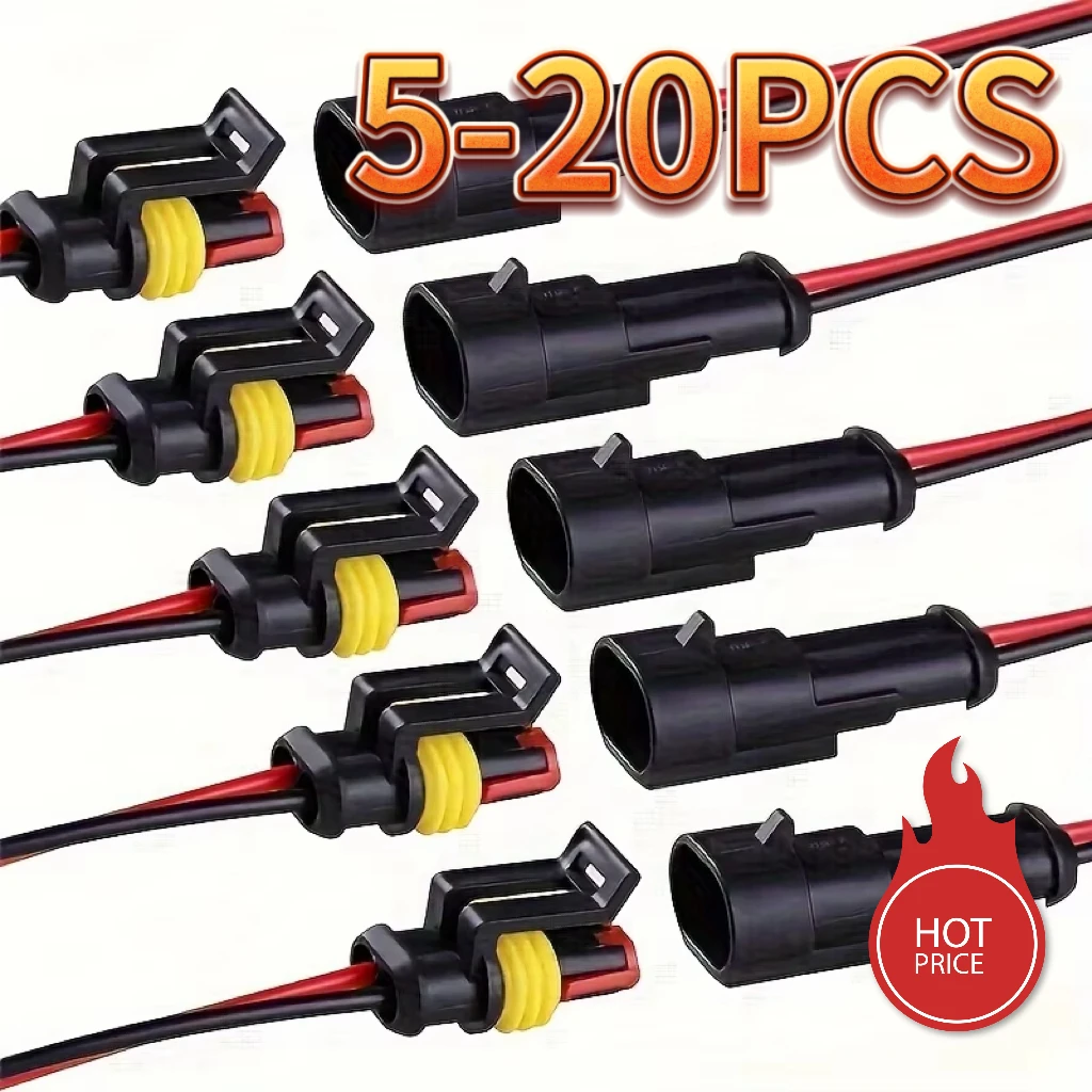 Automotive Waterproof Multipin Electrical Connector Plug Socket Male Female For Car Truck Multipurpose Wire Wiring
