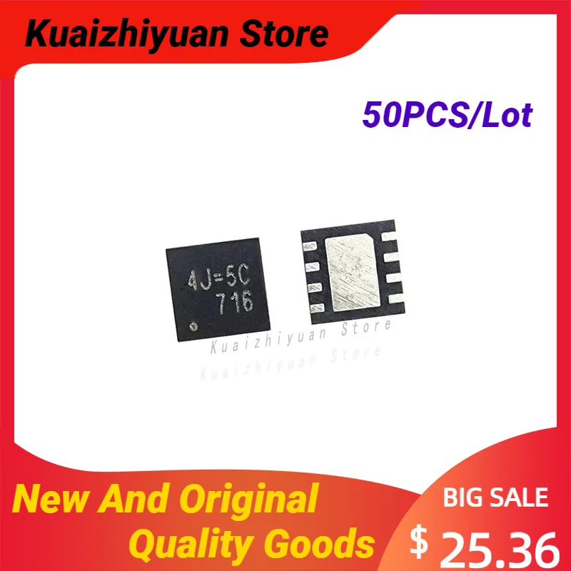 50PCS/Lot New And Original RT9611CGQW 4J= QFN8 RT9611AGQW 02= QFN-8 Synchronous Rectified Buck MOSFET Drivers Quality Goods