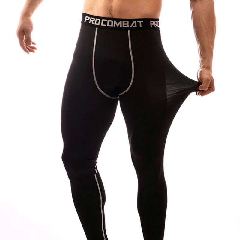 Men's Tights Compression Pants Men Basketball Running Fitness Leggings Sweatpants Male Gym Joggers Quick Dry Trousers MY790