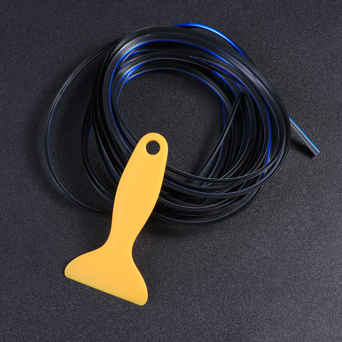 

Car Styling 196.8inch 5M Car Interior Mouldings Decorative Filler Strip AUTO Seal Trim Strip (Electroplating Blue)