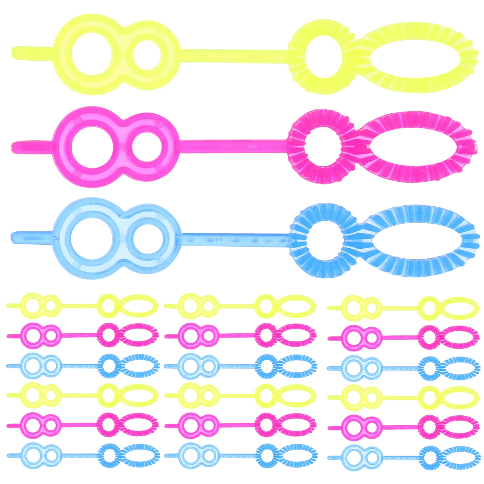 100Pcs Creative Bubble Blower Stick Funny Bubble Making Wands Interesting Bubble Maker Toys for Children Kids Teens (Random Colo