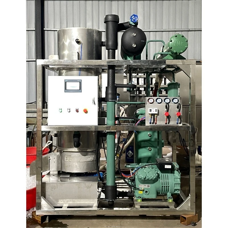 Automatic 1-40T Tube Ice Machine PLC Compressor Pump Energy Saving for Commercial Industrial Ice Plant Custom