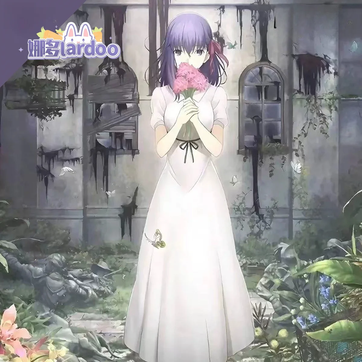 Costume de cosplay Fate/Stay Night Sakura Matou, robe d'été blanche pour femme
