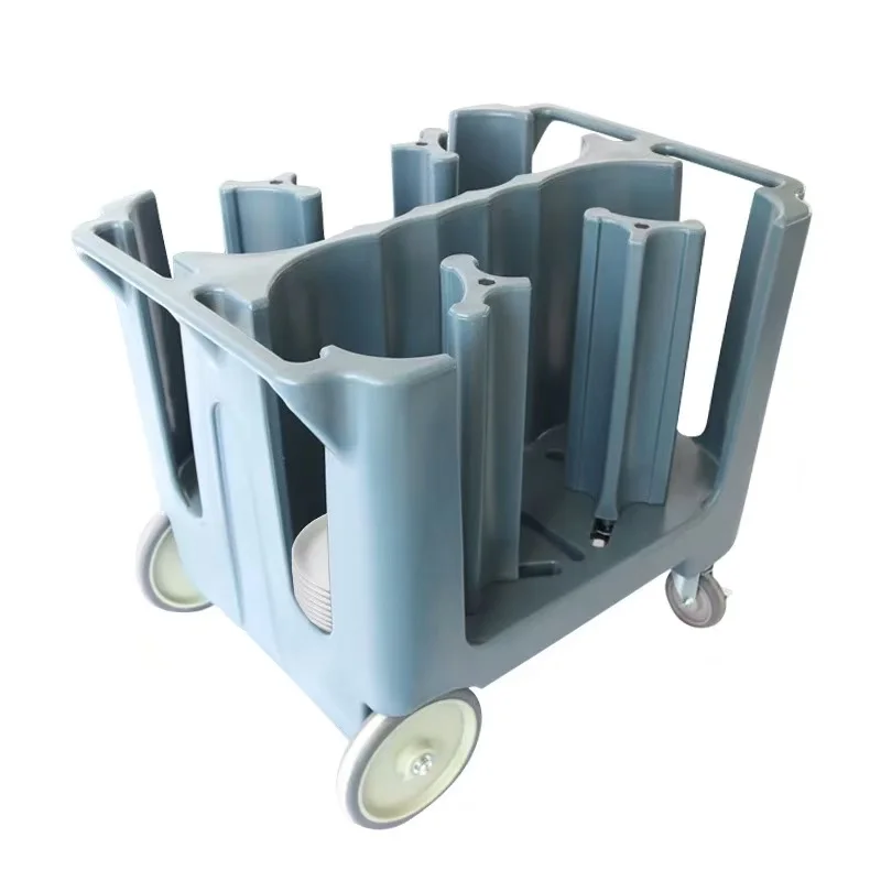 Plastic Camrack Basket Transport Trolley -Grade Glassware Storage Cart for Dishwasher Loading and Catering Service Operations