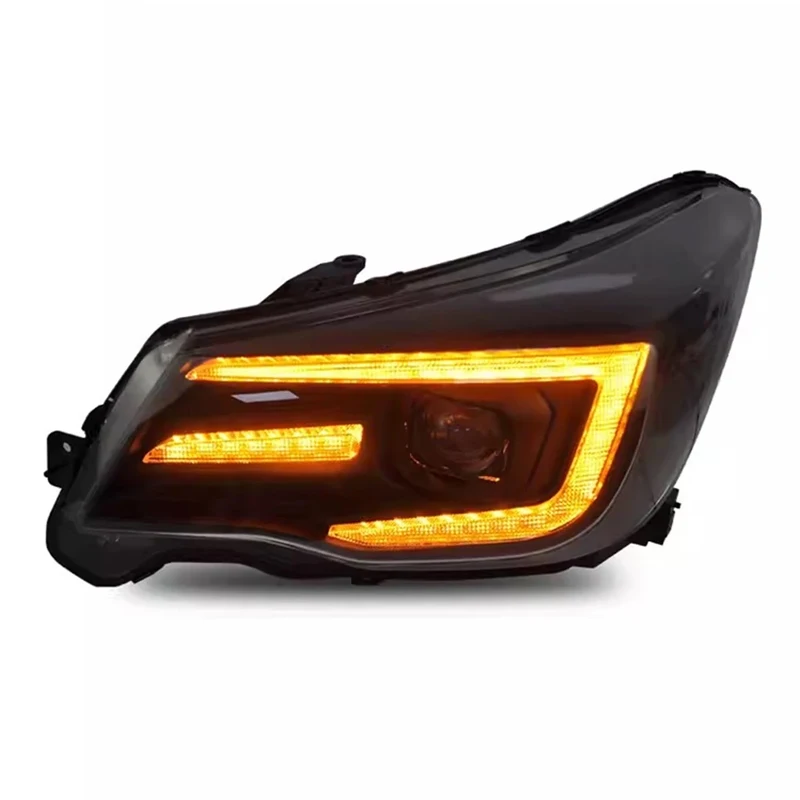Car Styling for Subaru Forester Headlights 2013-2018 Forester LED Headlight Angel Eye DRL Hid Bi Xenon Auto Accessories